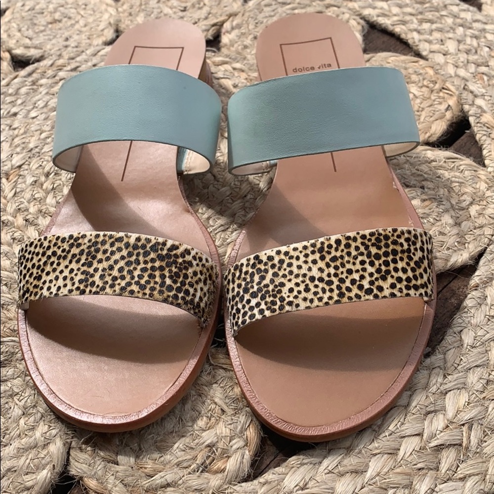 Dice vita double strap slides, NWT.  Size 9